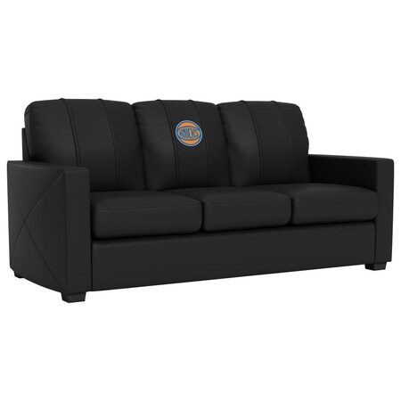 Dreamseat Silver Sofa with New York Knicks Secondary Logo XZ7759001SOCDBK-PSNBA31092
